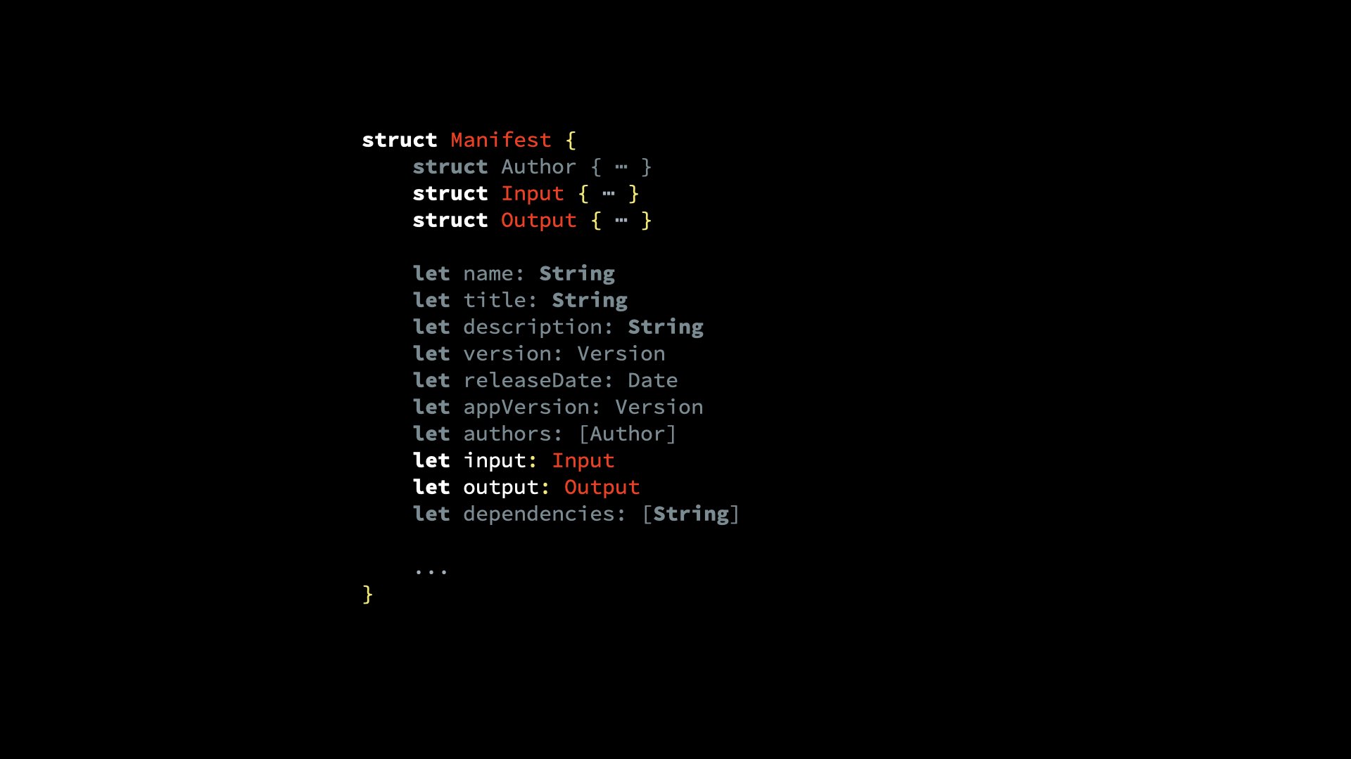 struct Manifest