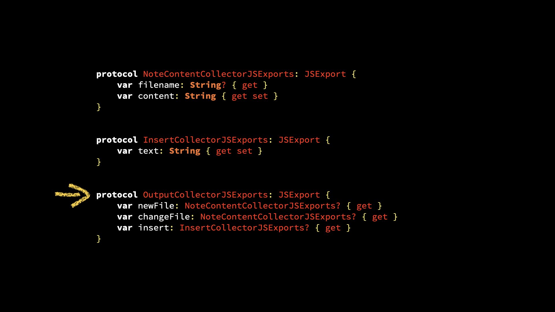 protocol NoteContentCollectorJSExports