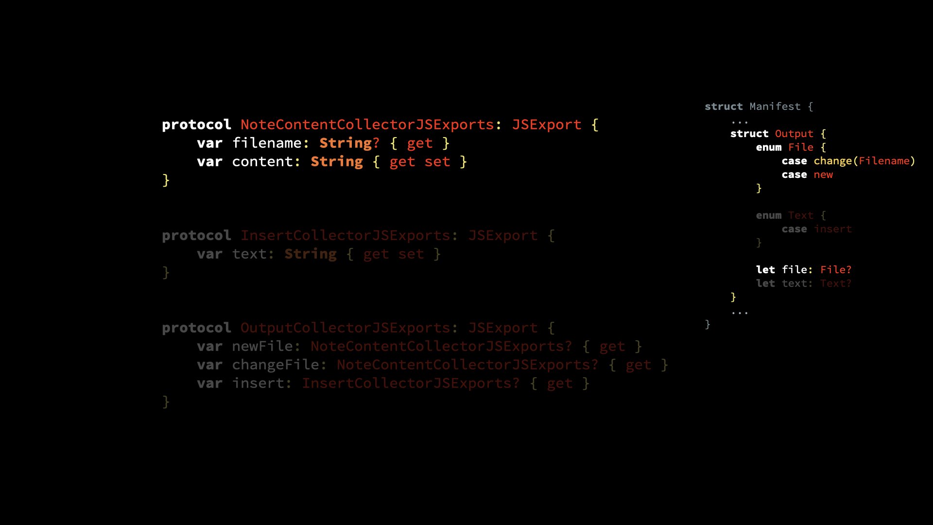 protocol NoteContentCollectorJSExports